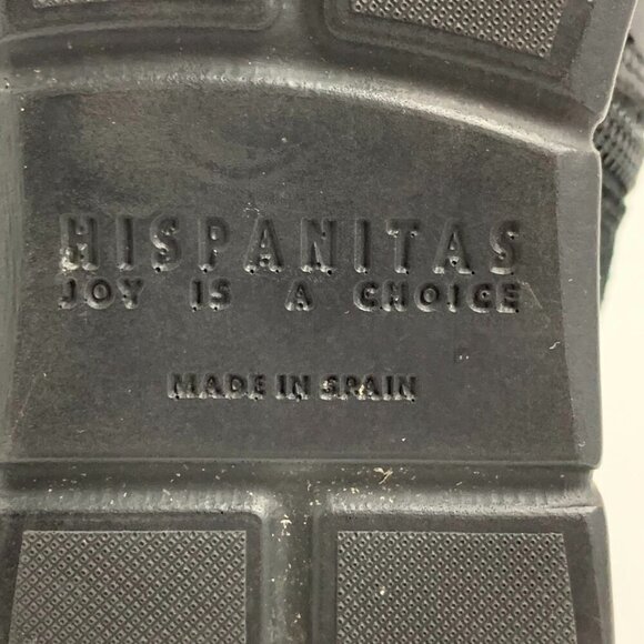 Hispanitas Women's Larae Leather Cross Buckle Heeled Boot Size 7.5/38 - Picture 13 of 15